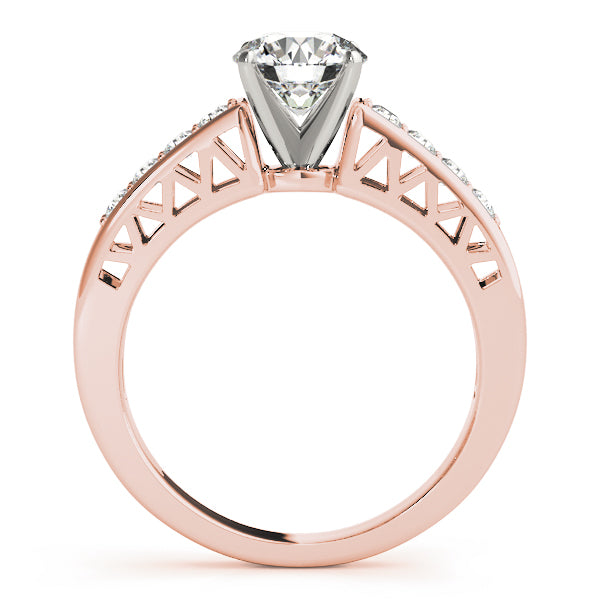 Single Row Channel Set Diamond Engagement Ring · 0.24 ct tw