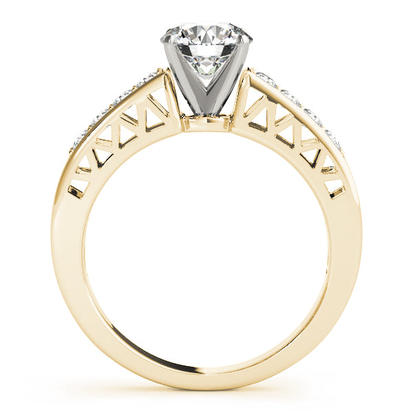 Single Row Channel Set Diamond Engagement Ring · 0.24 ct tw