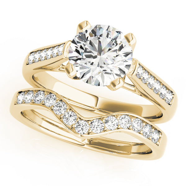 Round Single Row Channel Set Diamond Engagement Ring · 1.75 ct tw