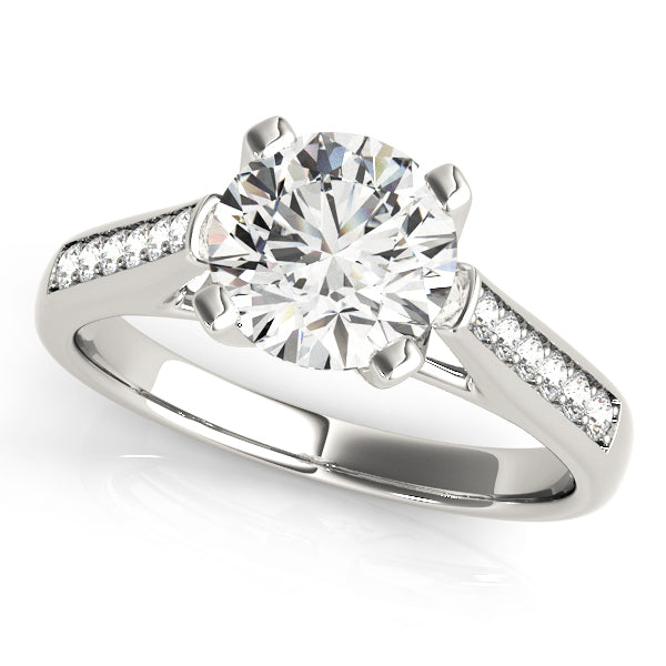 Round Single Row Channel Set Diamond Engagement Ring · 1.75 ct tw