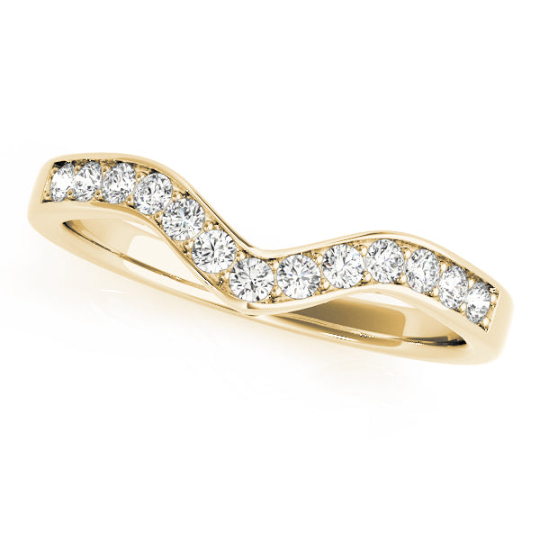 Curved Diamond Wedding Band · 0.20 ct tw