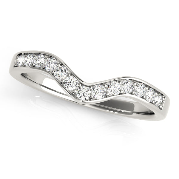 Curved Diamond Wedding Band · 0.20 ct tw