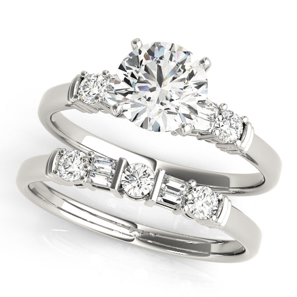 Baguette Fancy Shape Diamond Engagement Ring · 0.22 ct tw
