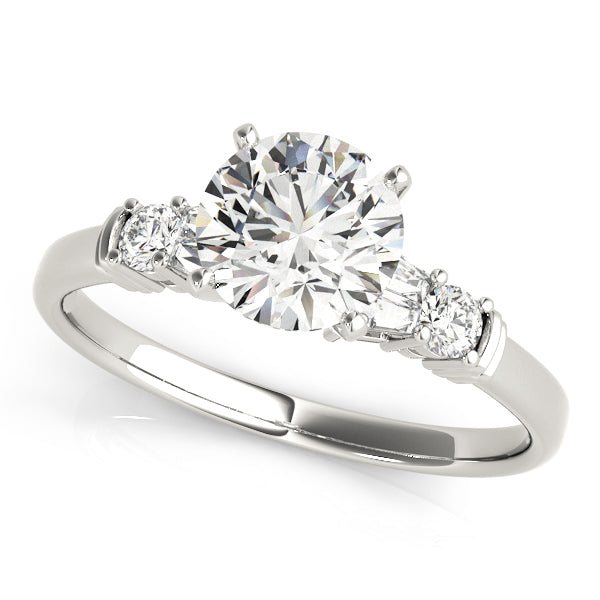 Baguette Fancy Shape Diamond Engagement Ring · 0.22 ct tw