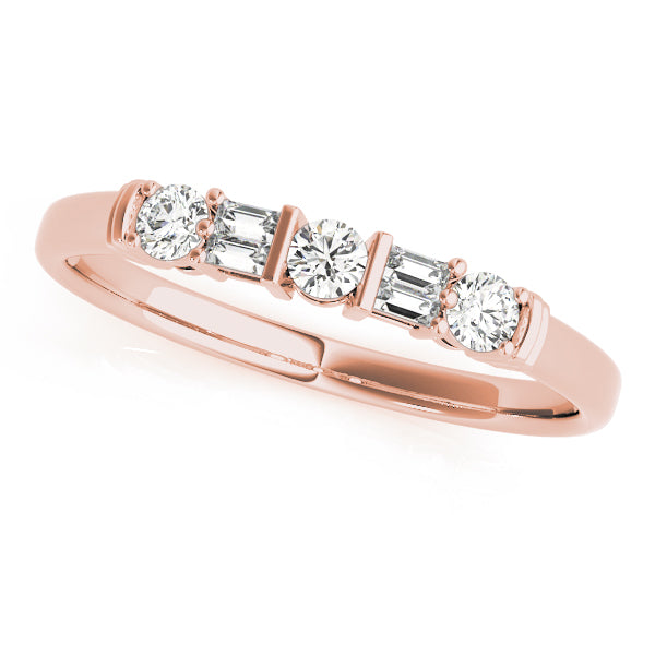 Baguette Fancy Shape Diamond Wedding Band · 0.18 ct tw