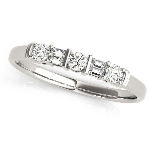 Baguette Fancy Shape Diamond Wedding Band · 0.18 ct tw