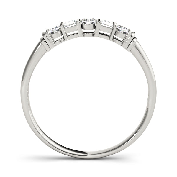 Baguette Fancy Shape Diamond Wedding Band · 0.18 ct tw