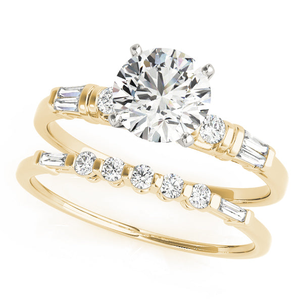 Baguette Fancy Shape Diamond Engagement Ring · 0.18 ct tw
