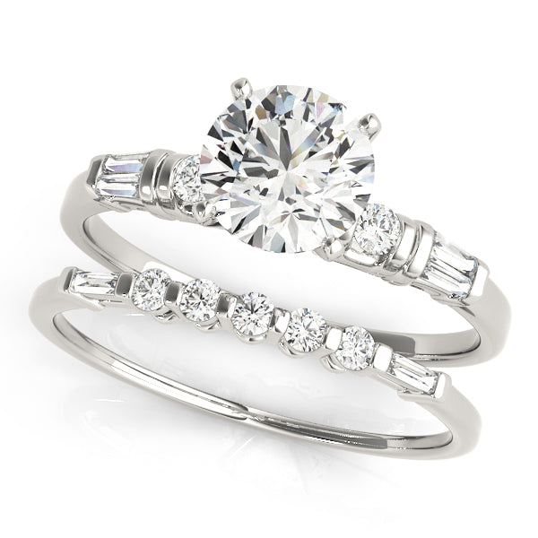 Baguette Fancy Shape Diamond Engagement Ring · 0.18 ct tw