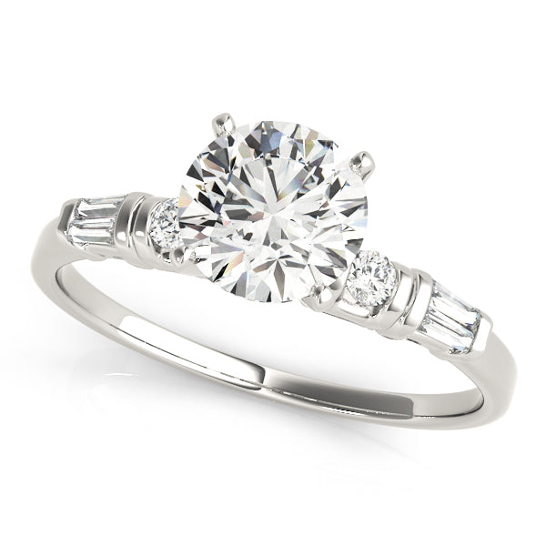 Baguette Fancy Shape Diamond Engagement Ring · 0.18 ct tw