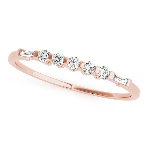 Baguette Fancy Shape Diamond Wedding Band · 0.16 ct tw