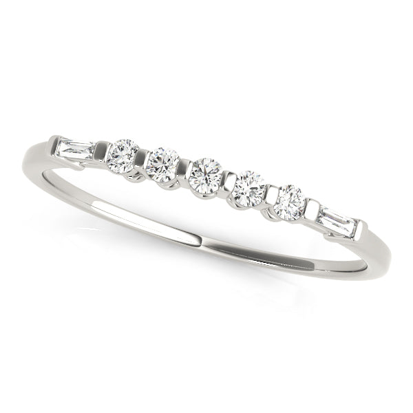 Baguette Fancy Shape Diamond Wedding Band · 0.16 ct tw