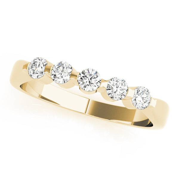 Bar Set Diamond Wedding Band · 0.45 ct tw