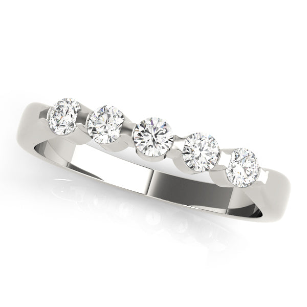 Bar Set Diamond Wedding Band · 0.45 ct tw