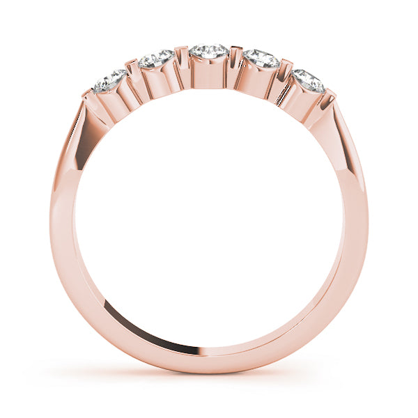 Bar Set Diamond Wedding Band · 0.45 ct tw