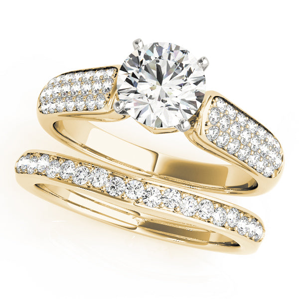 Pave Diamond Engagement Ring · 0.33 ct tw