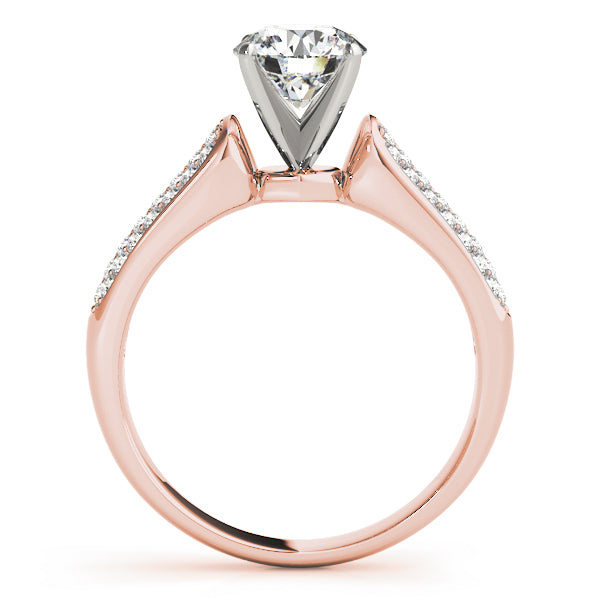 Pave Diamond Engagement Ring · 0.33 ct tw