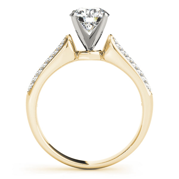 Pave Diamond Engagement Ring · 0.33 ct tw