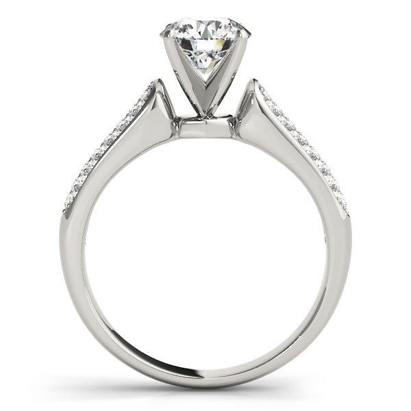 Pave Diamond Engagement Ring · 0.33 ct tw