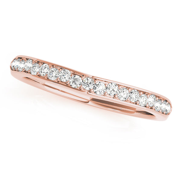 Curved Diamond Wedding Band · 0.27 ct tw