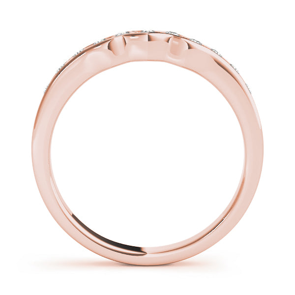 Curved Diamond Wedding Band · 0.11 ct tw