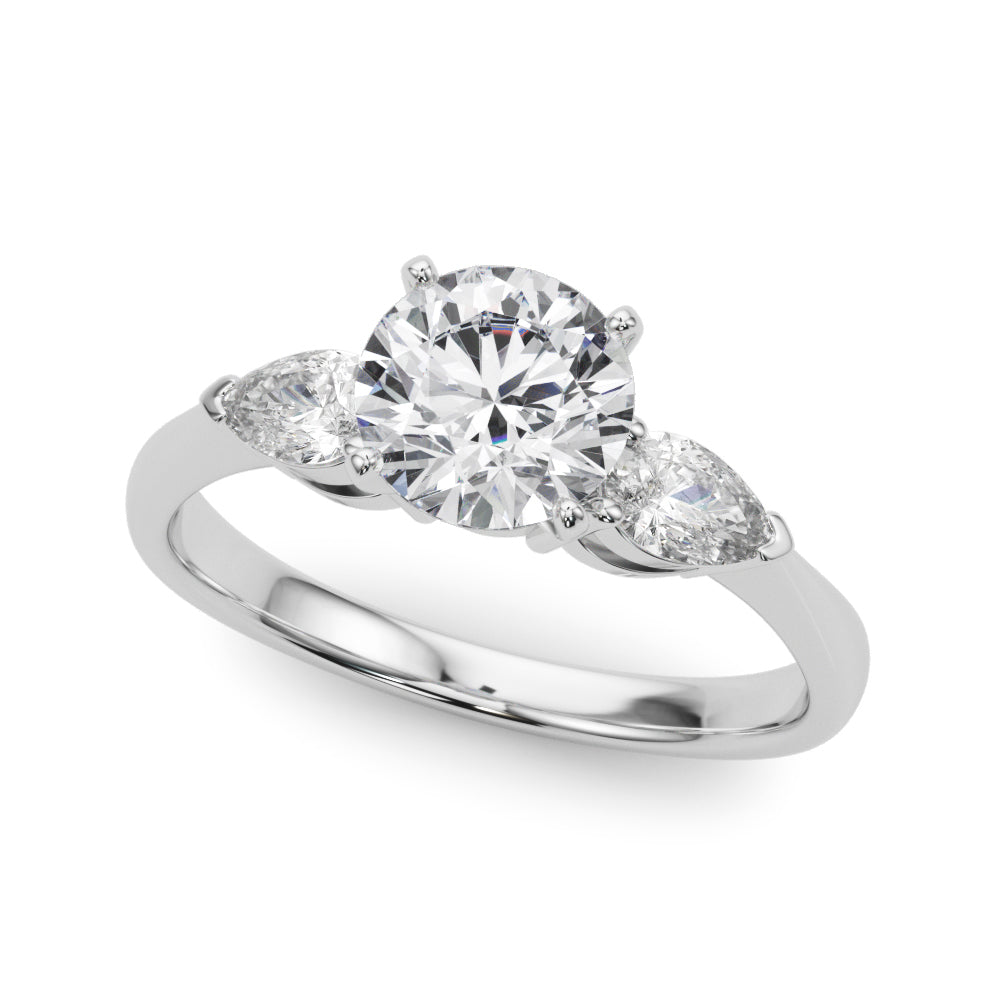 Pear Three-Stone Diamond Engagement Ring · 0.40 ct tw