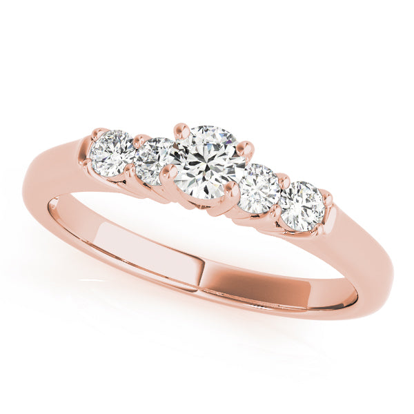 Round Single Row Prong Set Diamond Engagement Ring · 0.70 ct tw