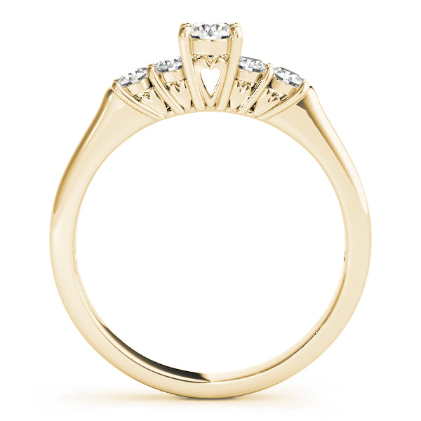 Round Single Row Prong Set Diamond Engagement Ring · 0.70 ct tw