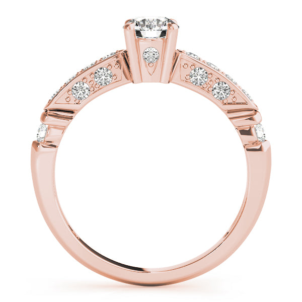 Round Single Row Channel Set Diamond Engagement Ring · 0.78 ct tw