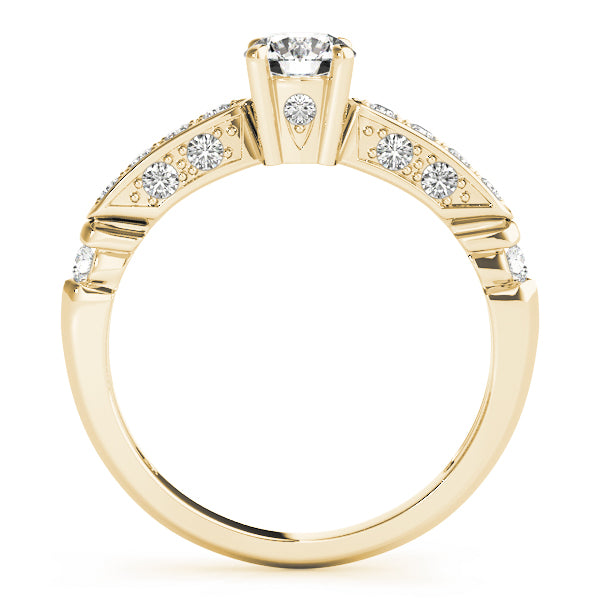 Round Single Row Channel Set Diamond Engagement Ring · 0.78 ct tw