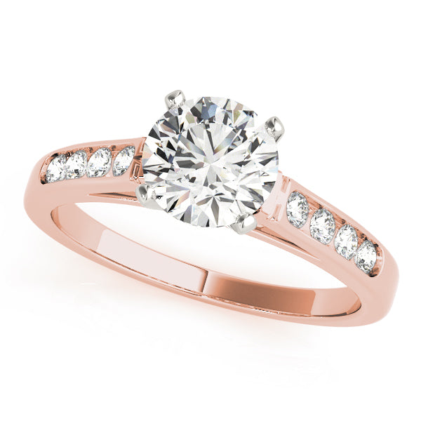 Single Row Channel Set Diamond Engagement Ring · 0.12 ct tw