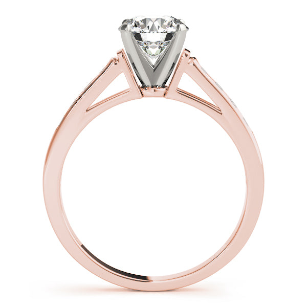 Single Row Channel Set Diamond Engagement Ring · 0.12 ct tw