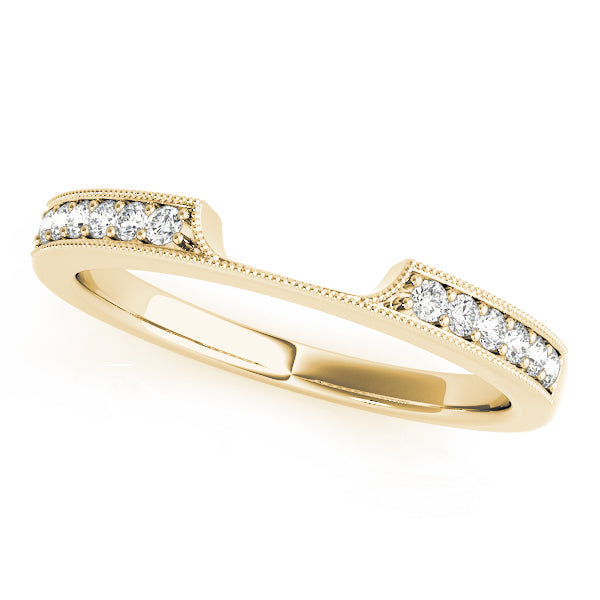 Curved Diamond Wedding Band · 0.12 ct tw