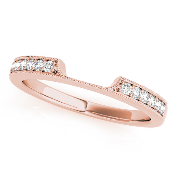 Curved Diamond Wedding Band · 0.12 ct tw