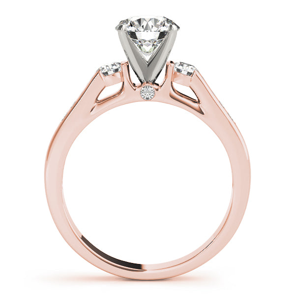 Round Three-Stone Diamond Engagement Ring · 0.44 ct tw