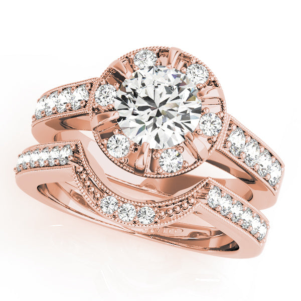 Round Halo Diamond Engagement Ring · 1.80 ct tw