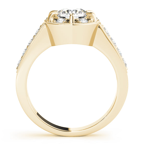 Round Halo Diamond Engagement Ring · 1.80 ct tw