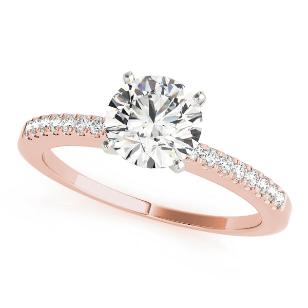 Single Row Prong Set Diamond Engagement Ring · 0.12 ct tw