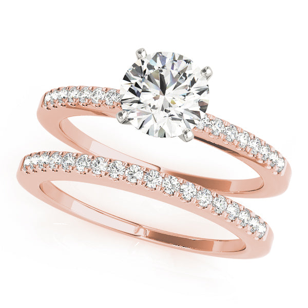 Single Row Prong Set Diamond Engagement Ring · 0.12 ct tw