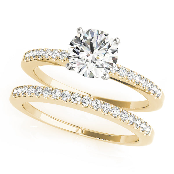 Single Row Prong Set Diamond Engagement Ring · 0.12 ct tw
