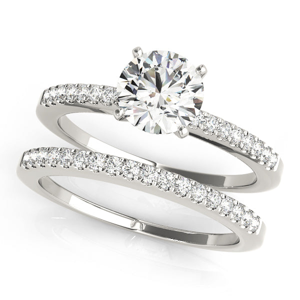 Single Row Prong Set Diamond Engagement Ring · 0.12 ct tw