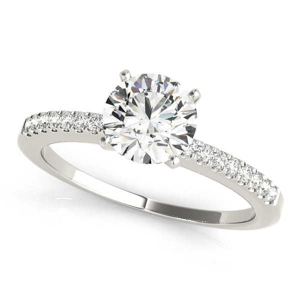 Single Row Prong Set Diamond Engagement Ring · 0.12 ct tw