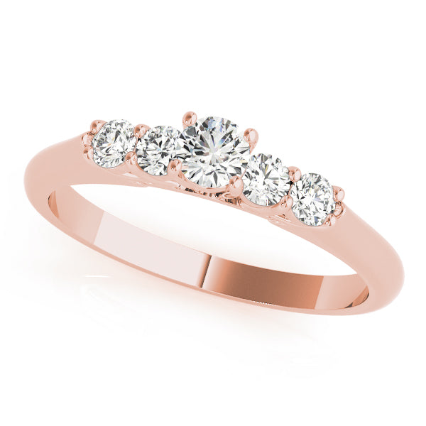 Round Single Row Prong Set Diamond Engagement Ring · 0.35 ct tw
