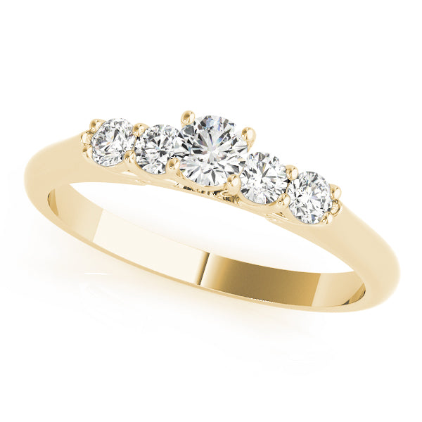 Round Single Row Prong Set Diamond Engagement Ring · 0.35 ct tw