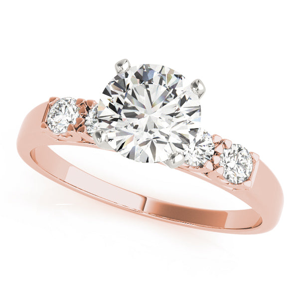 Single Row Prong Set Diamond Engagement Ring · 0.10 ct tw