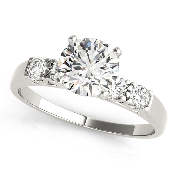 Single Row Prong Set Diamond Engagement Ring · 0.10 ct tw