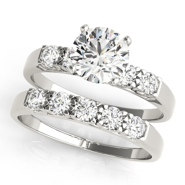 Single Row Prong Set Diamond Engagement Ring · 0.10 ct tw