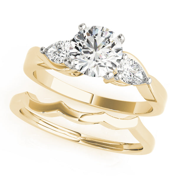 Pear Three-Stone Diamond Engagement Ring · 0.40 ct tw