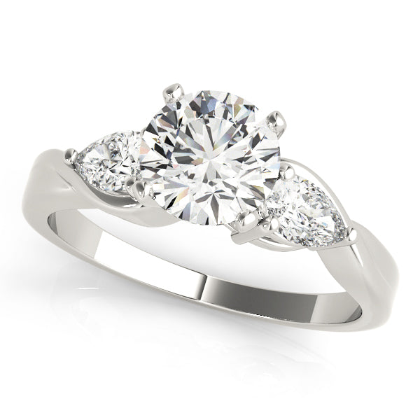 Pear Three-Stone Diamond Engagement Ring · 0.40 ct tw