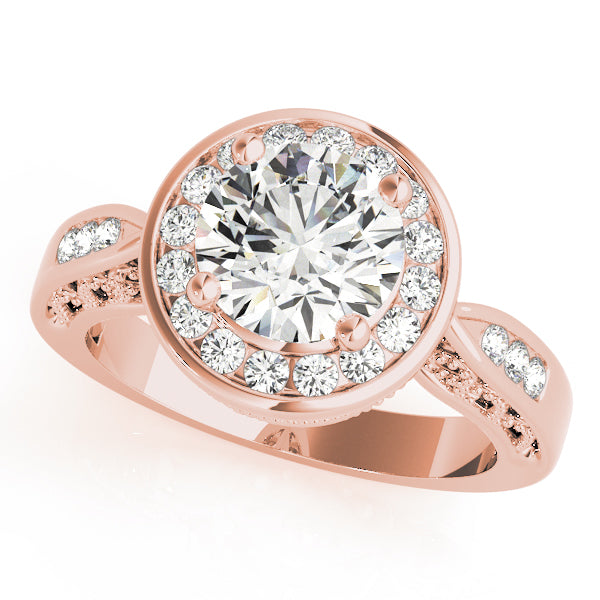 Round Halo Diamond Engagement Ring · 1.67 ct tw